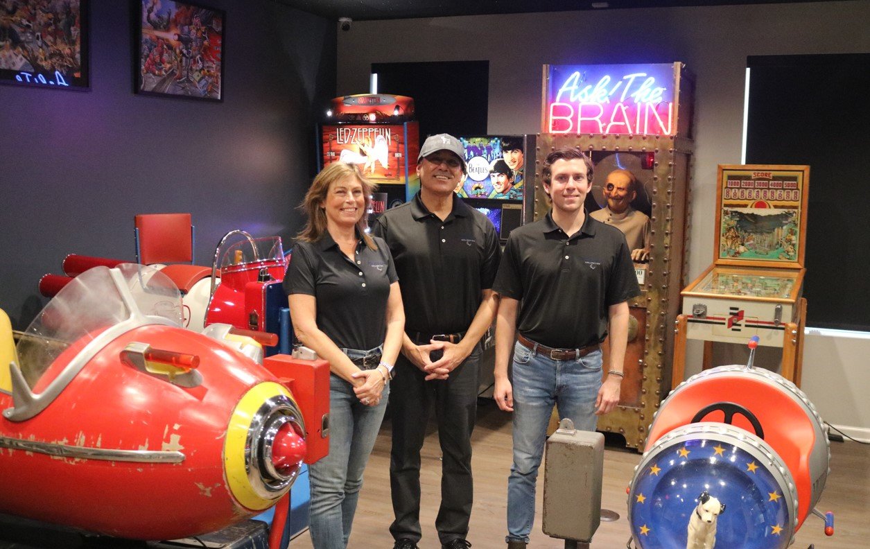 Ozzie Bilotta has been collecting rare vintage toys for decades and now looks to showcase his passion to the local community with the creation of the Bilotta Collection in Ponte Vedra Beach. His wife Kristine (left) and son Andrew (right) help make it a true family-run operation.